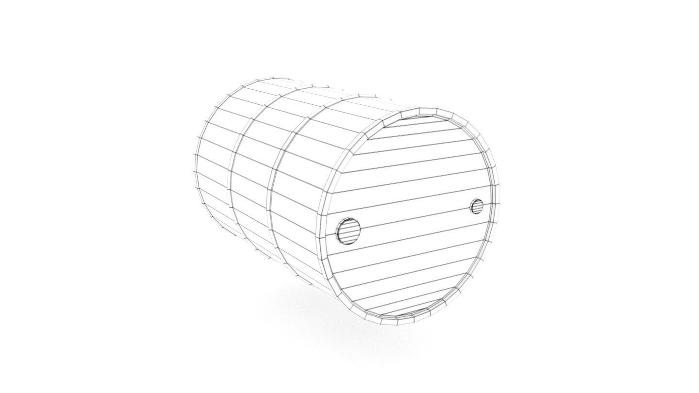 Metal Barrels - Low Poly PBR Low-poly 3D model_15