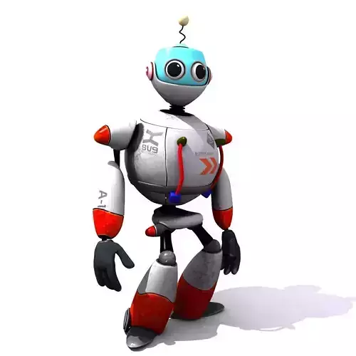 Robot Cartoon Character 3D model