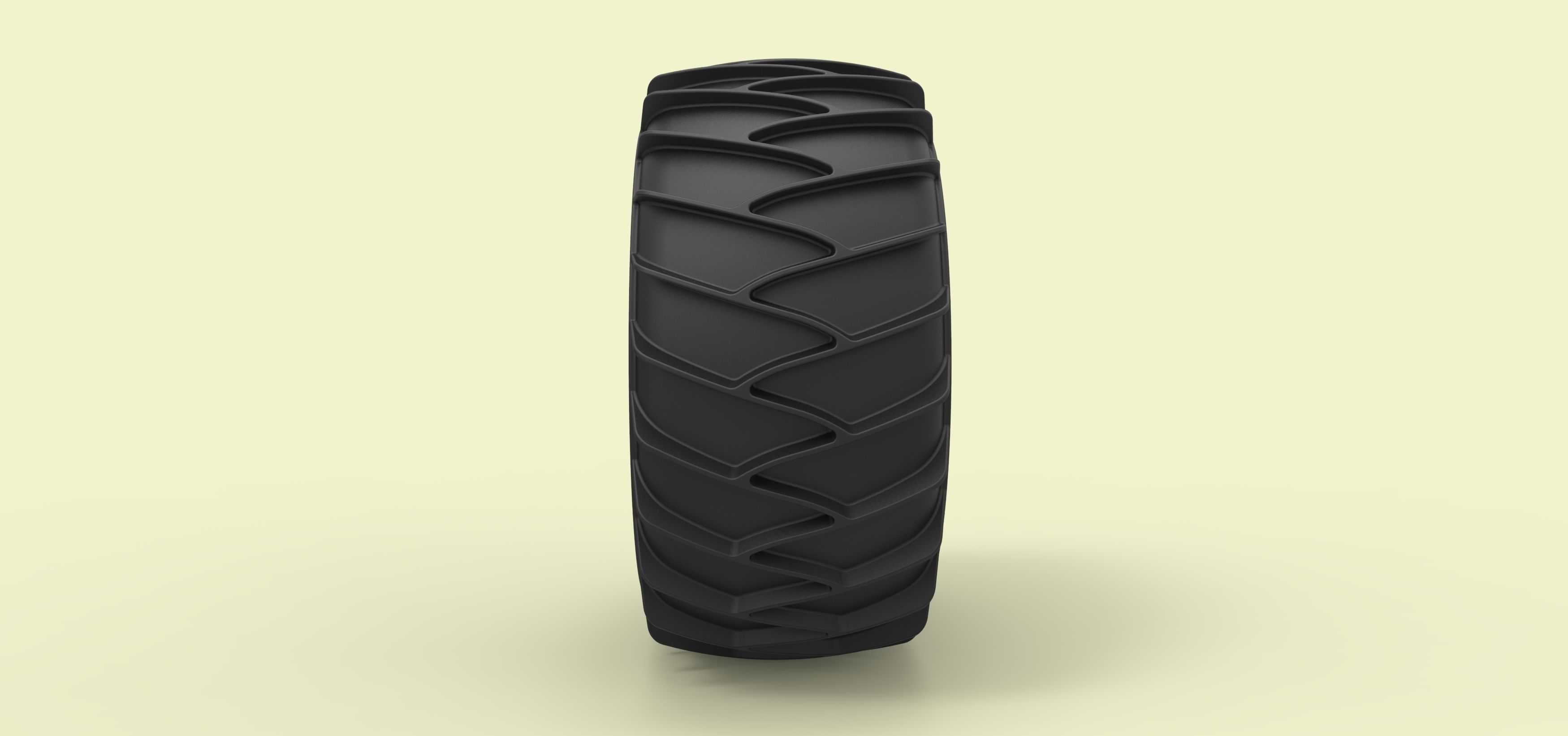 Wheel for snow 3D model_2