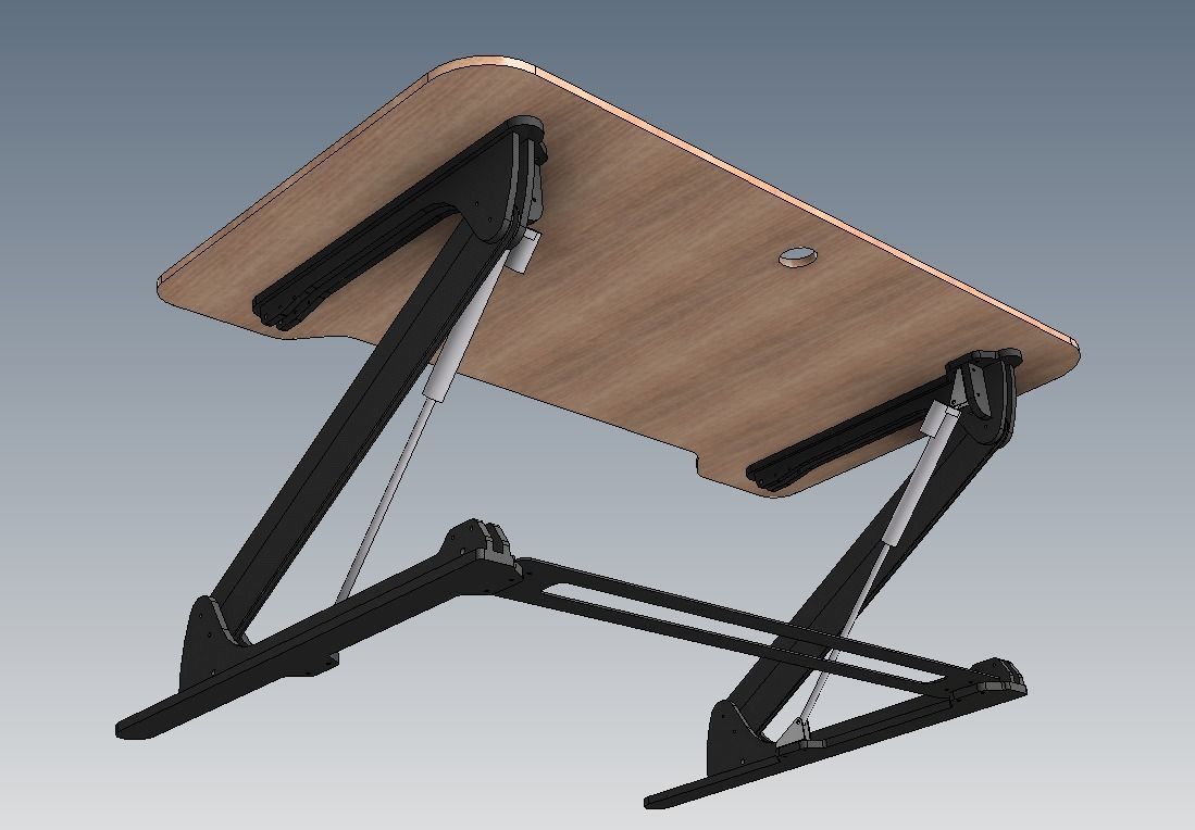 Custom Up Down Desk  3D model_1