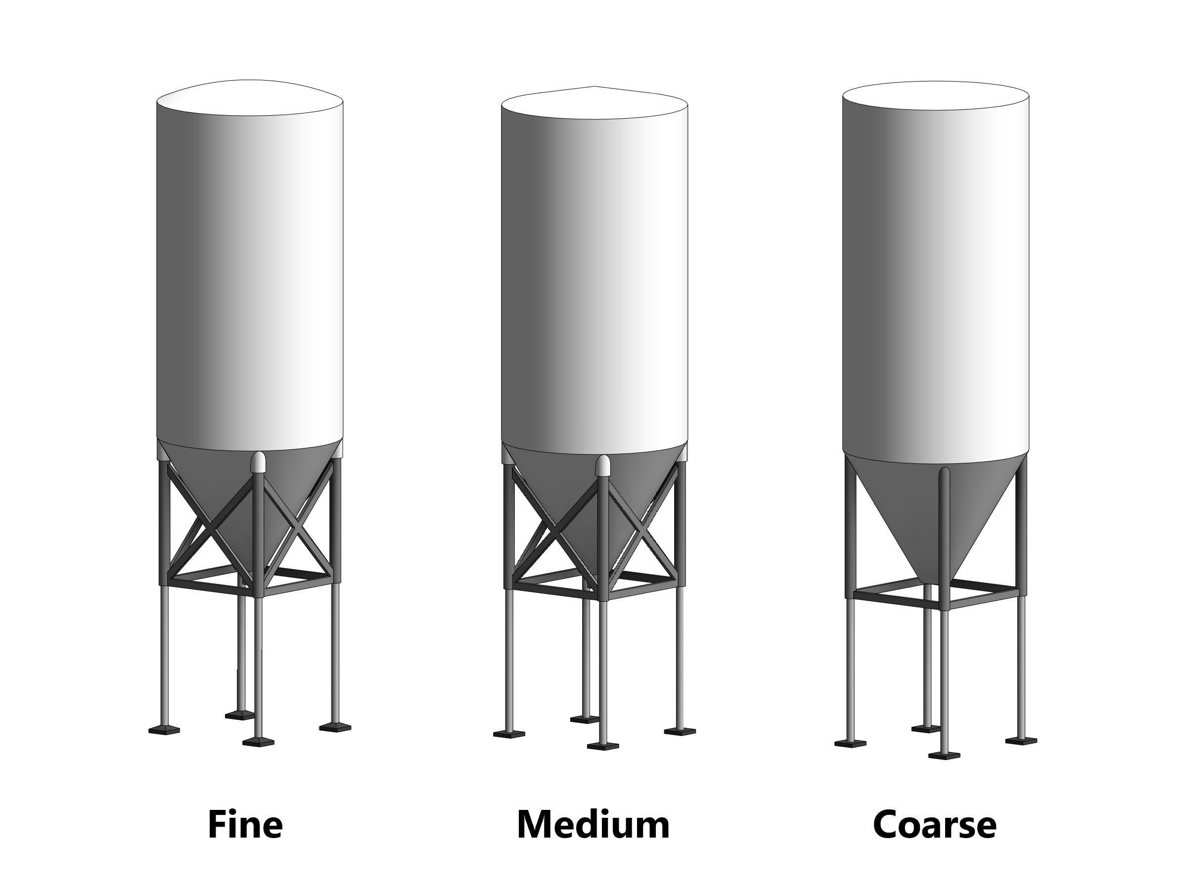 Cement Silo - Revit Family 3D model_2