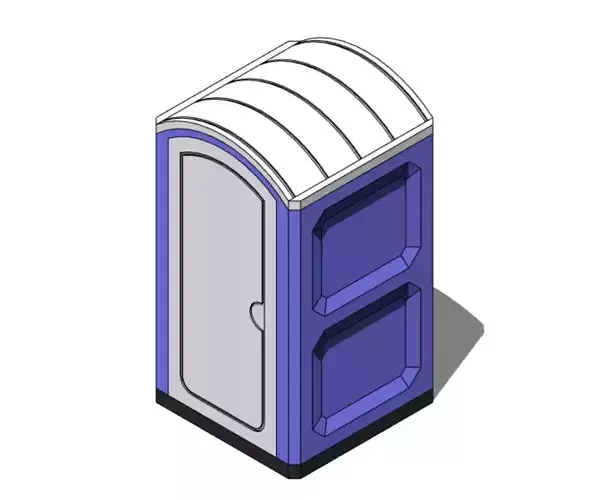 Portable Toilet - Revit Family 3D model