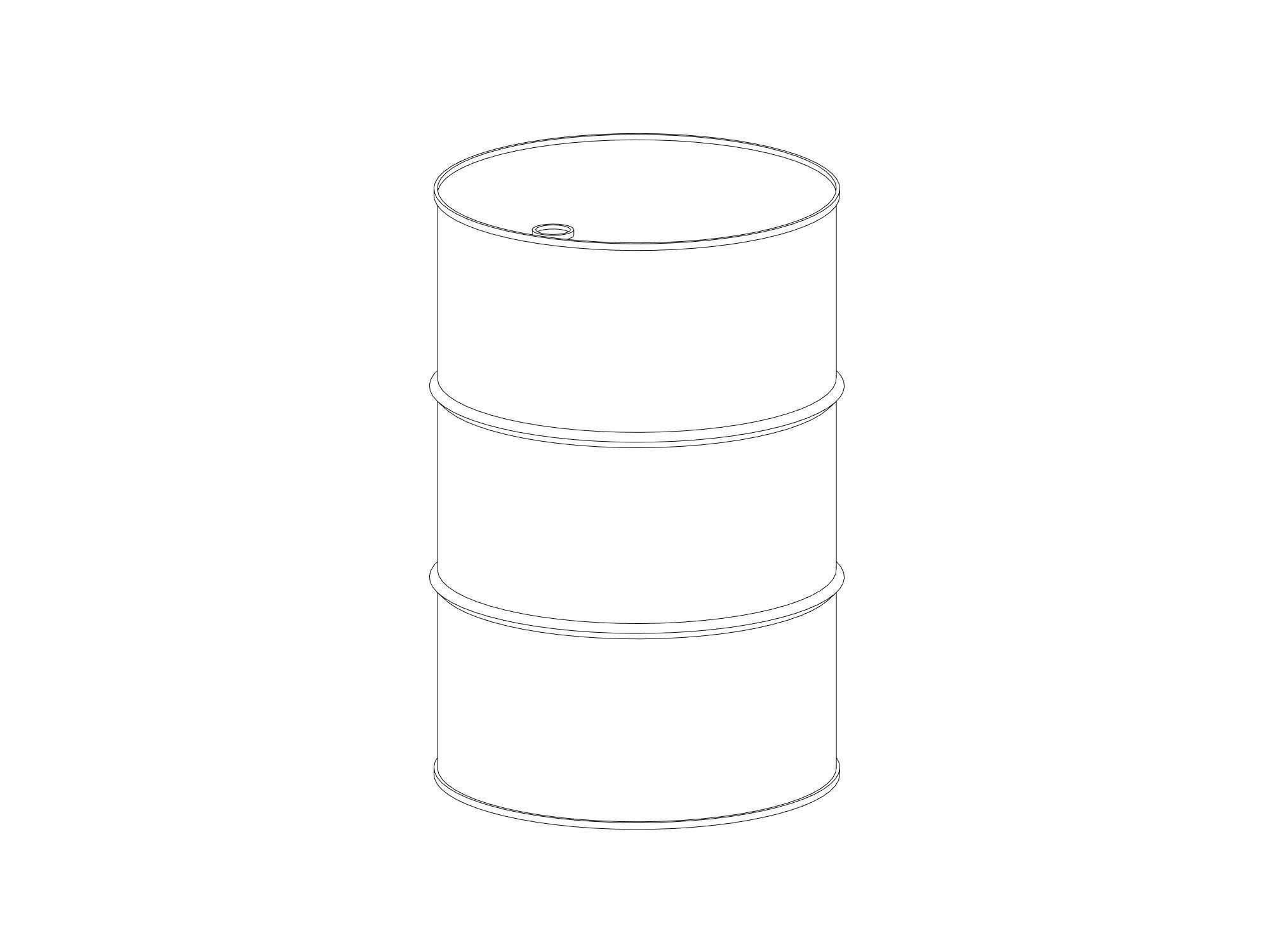 Barrel - Revit Family 3D model_2