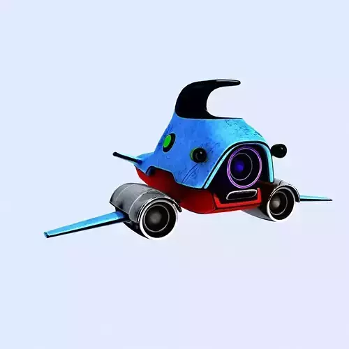 Cartoon Spaceship 02