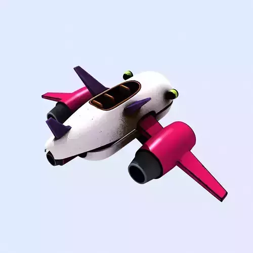 Cartoon Spaceship 01