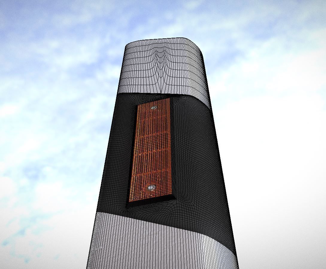 Roadside Posts High-Poly 3D model_6