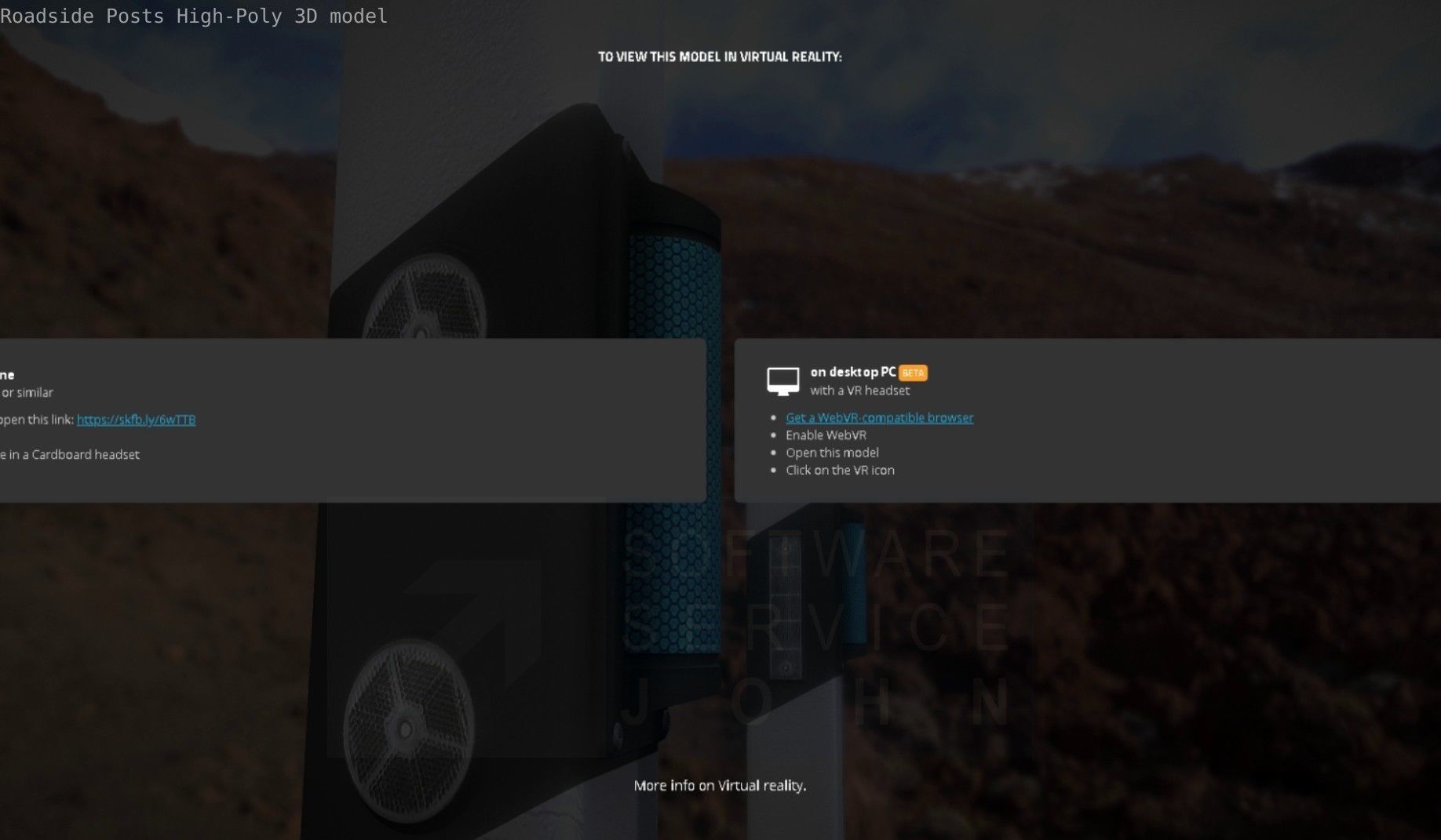 Roadside Posts High-Poly 3D model_38