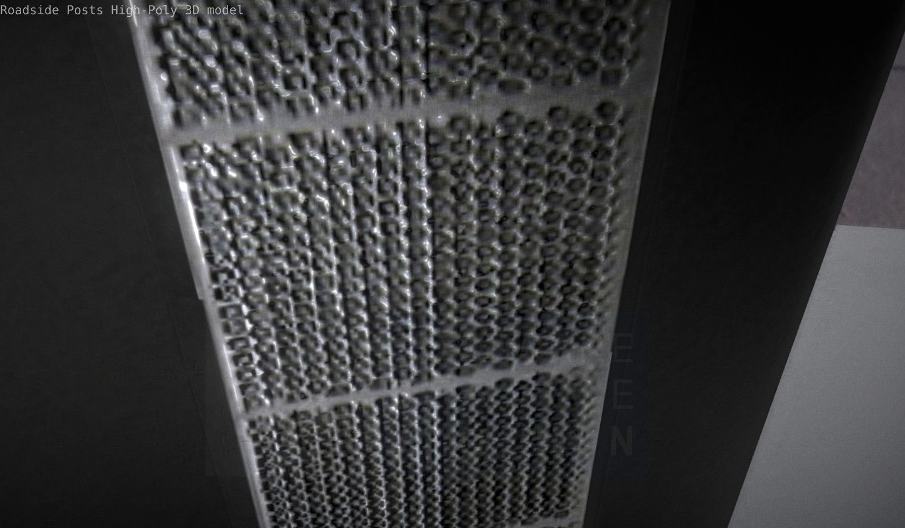 Roadside Posts High-Poly 3D model_30