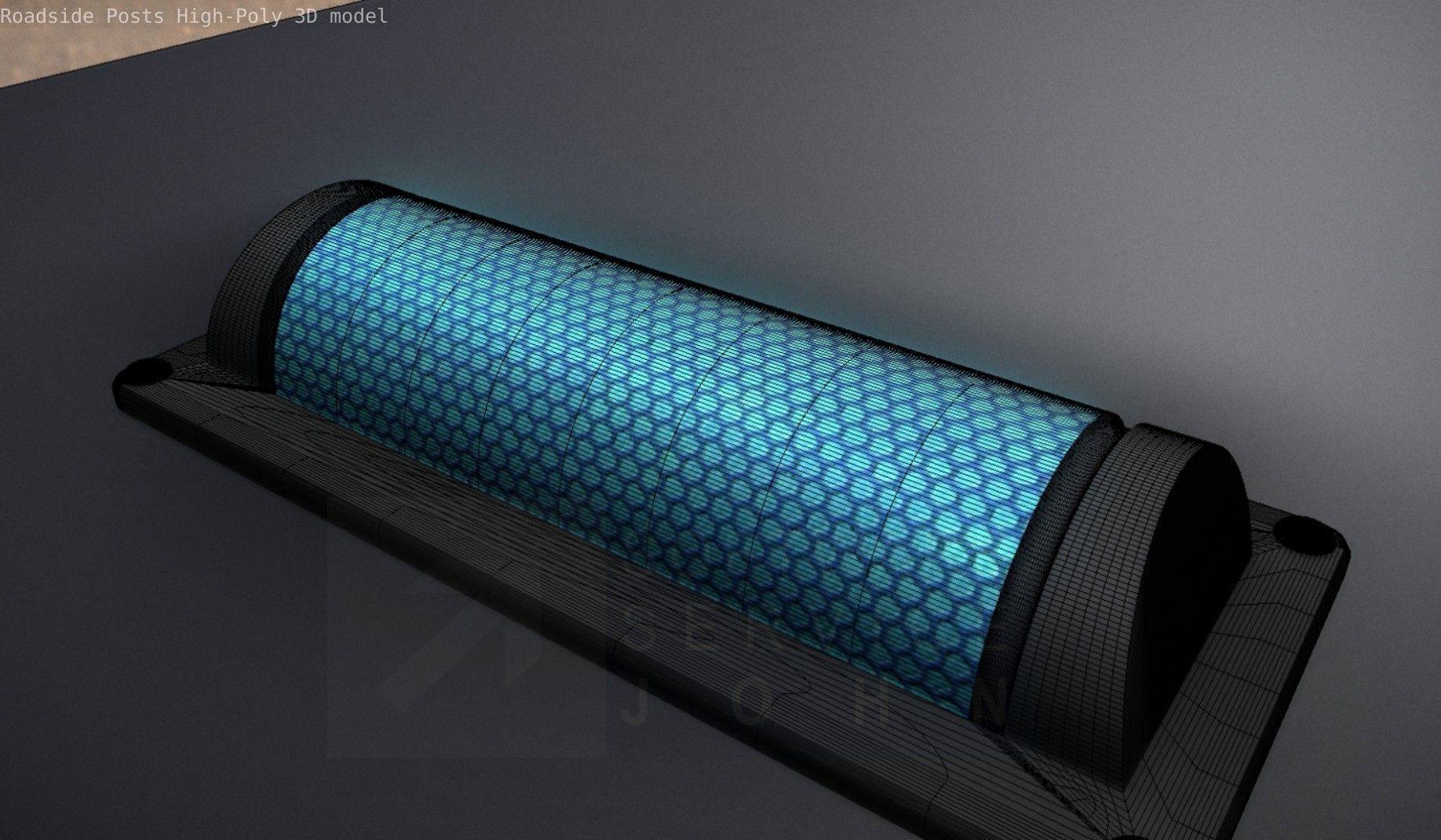 Roadside Posts High-Poly 3D model_55