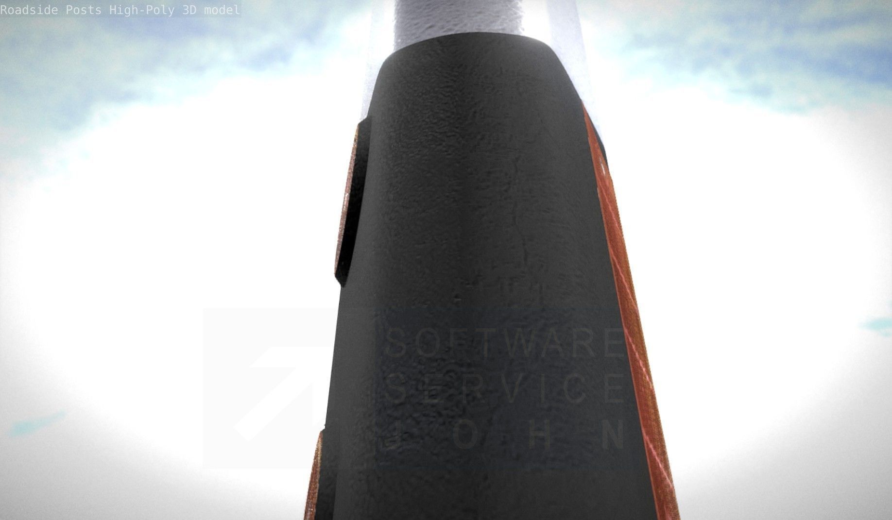 Roadside Posts High-Poly 3D model_23