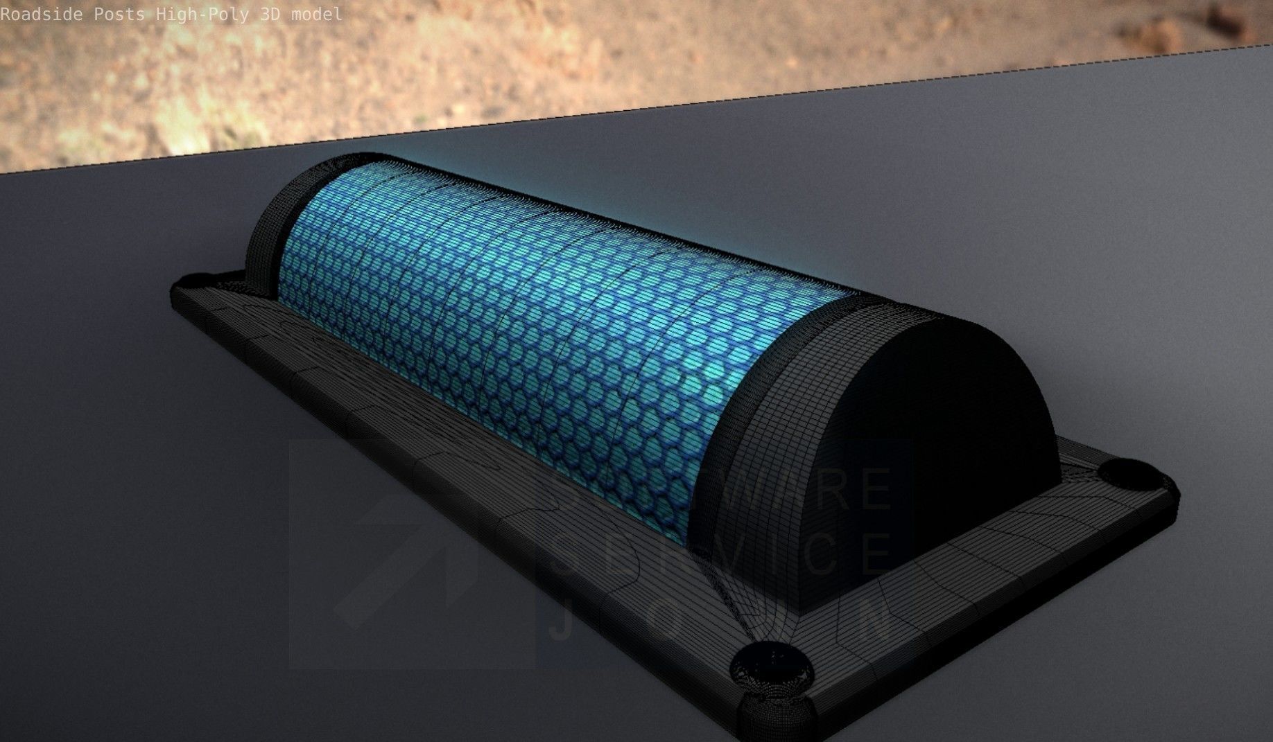 Roadside Posts High-Poly 3D model_54