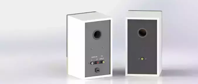Computer speaker system 3D model