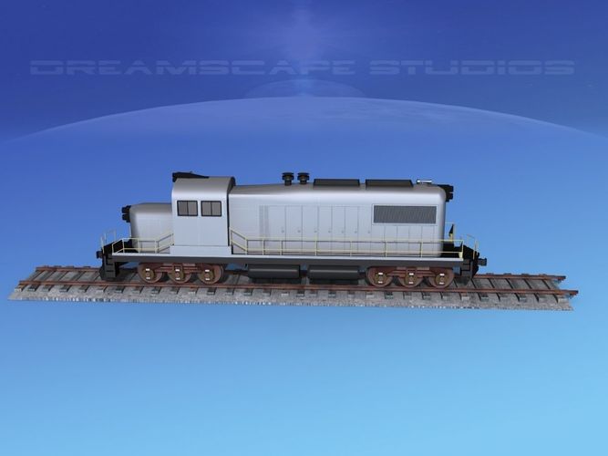 Diesel Locomotive Unmarked 3D model