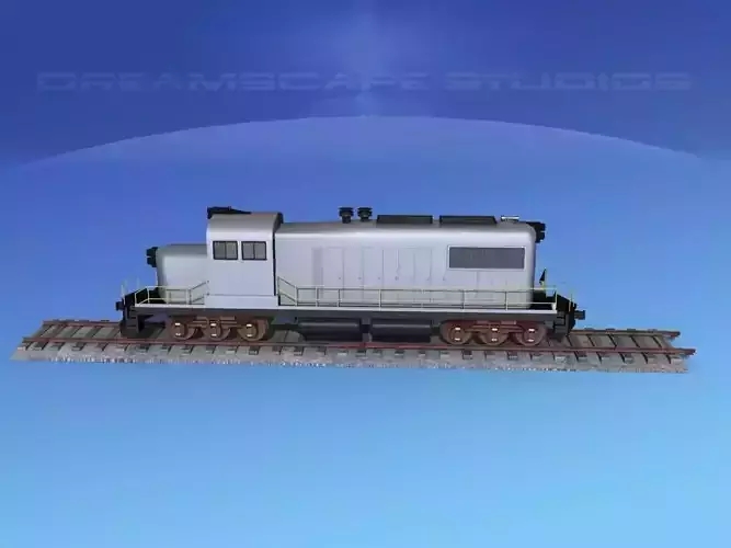 Diesel Locomotive Unmarked 3D model