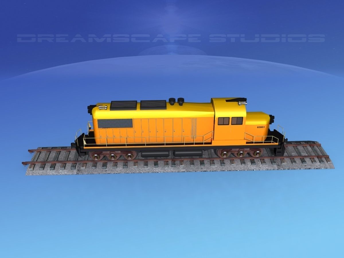 Diesel Locomotive V10 3D model_10