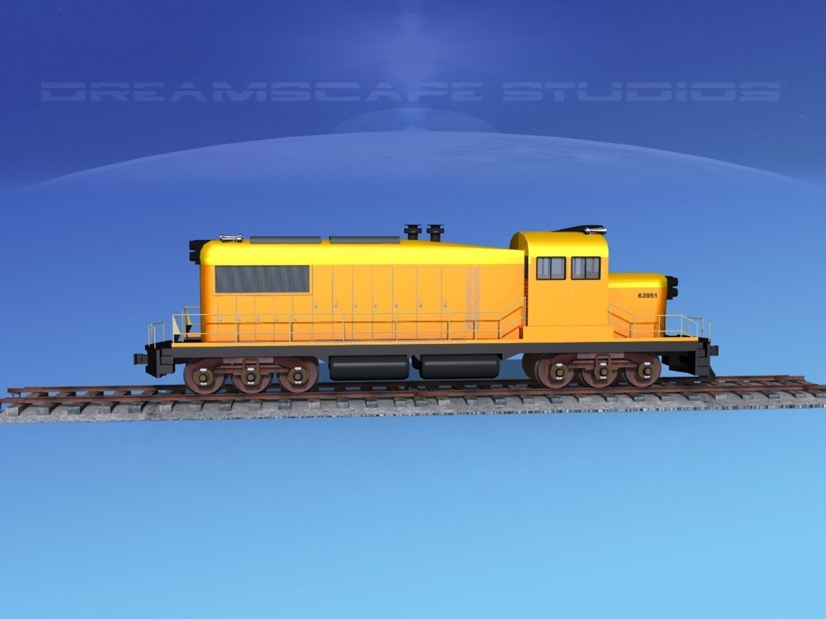 Diesel Locomotive V10 3D model_3