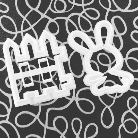 Cookie Cutter Bunny Rabbit Conejo Easter Pascua 3D print model_1