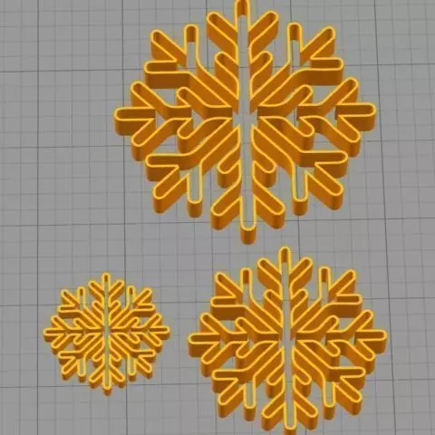 Cookie Cutter Snowflake Copo de Nieve 1 3D print model_0