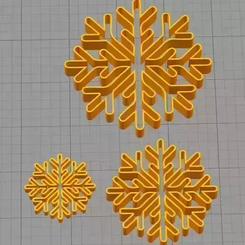  Cookie Cutter Snowflake Copo de Nieve 1 3D print model