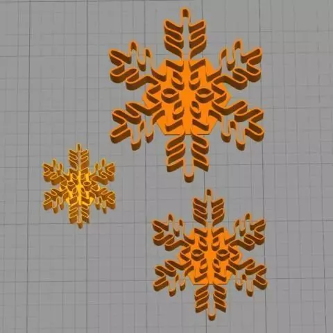  Cookie Cutter Snowflake Copo de Nieve 2 3D print model_0