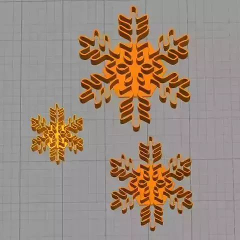  Cookie Cutter Snowflake Copo de Nieve 2 3D print model