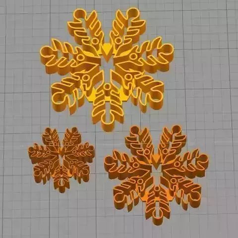  Cookie Cutter Snowflake Copo de Nieve 3 3D print model