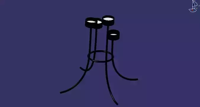 candel holder Free 3D model