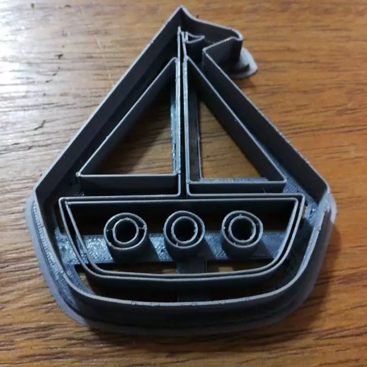 Cookie Cutter Sailboat Barco Velero 3D print model_0