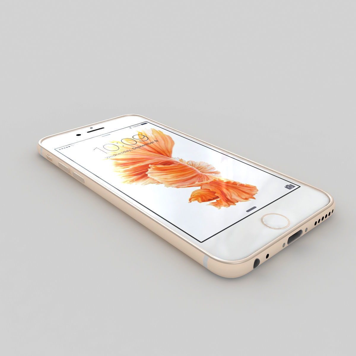 Apple Iphone 6s Gold 3D model_3