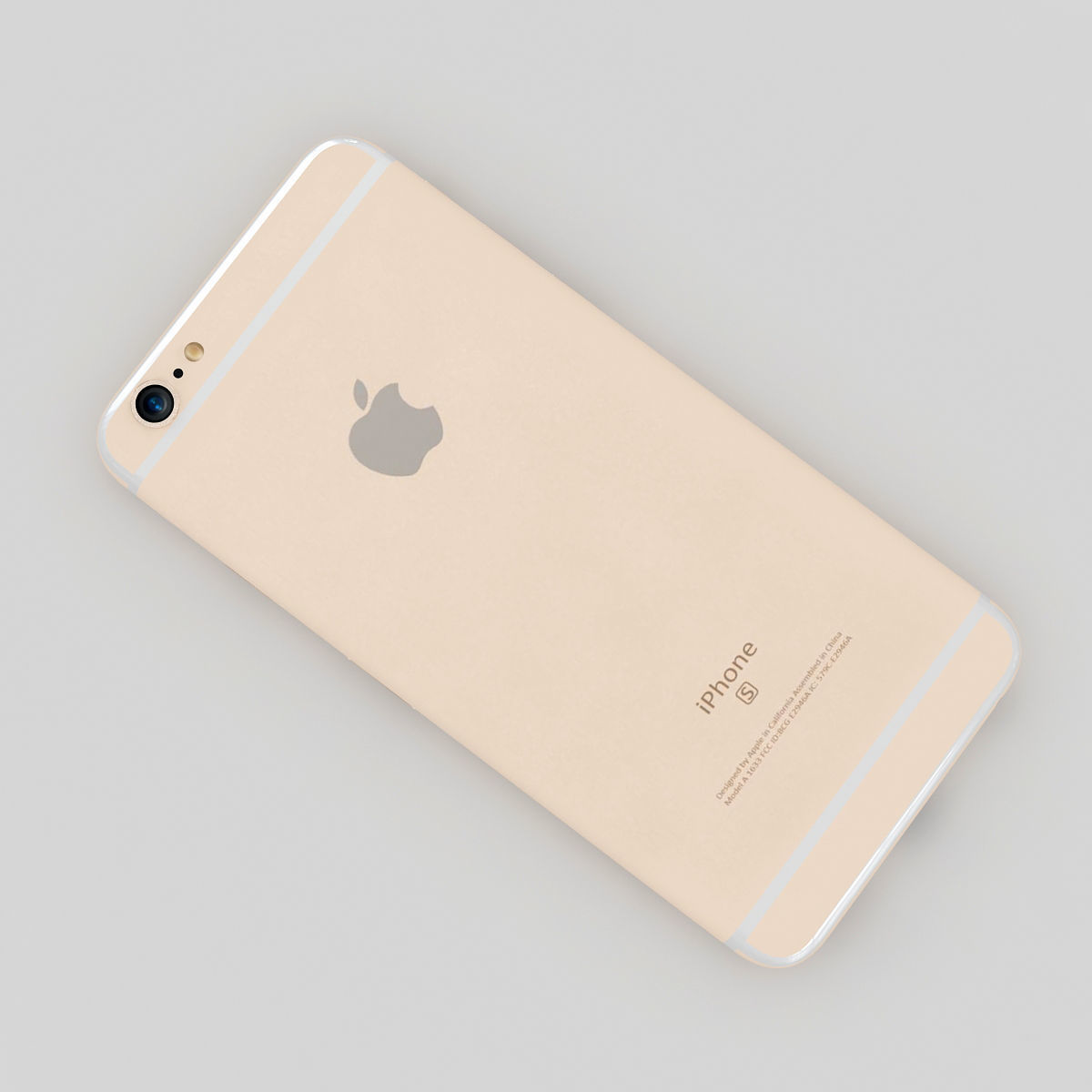 Apple Iphone 6s Gold 3D model_2