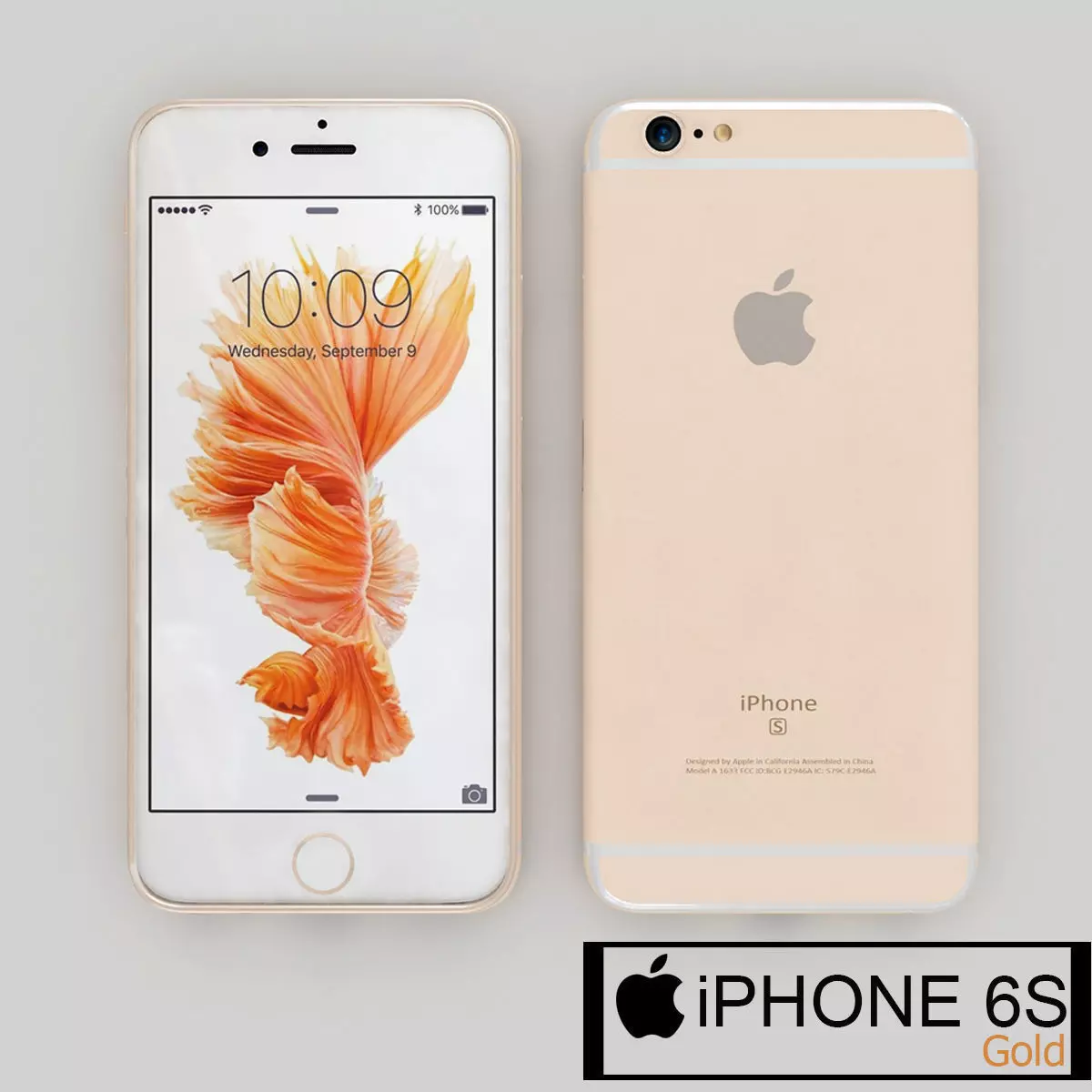 Apple Iphone 6s Gold 3D model_0