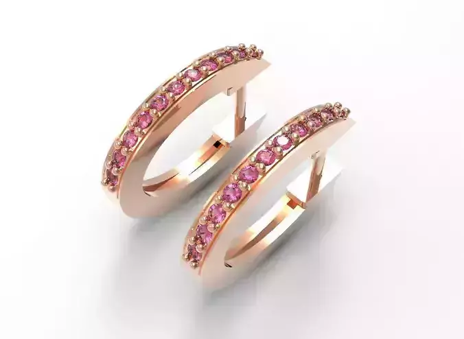 hoop earrings 3D print model