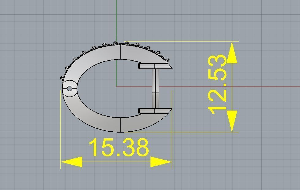 hoop earrings 3D print model 3D print model_5