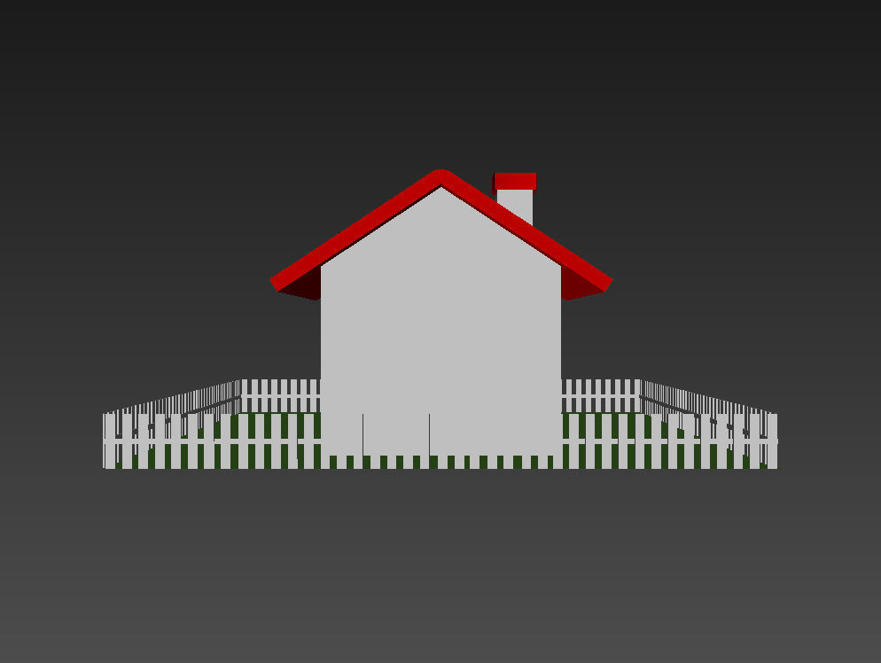 House model cube 3D model_3