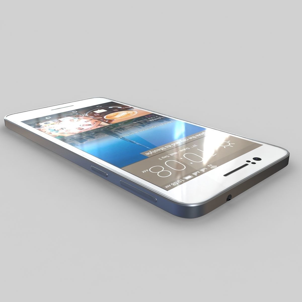 HTC Desire 728 Dual Sim White 3D model_5