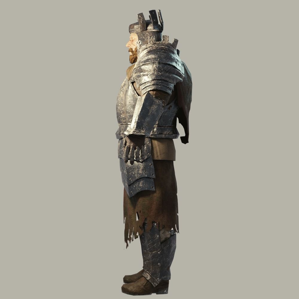 Medieval Fantasy Knight Low-poly 3D model_4