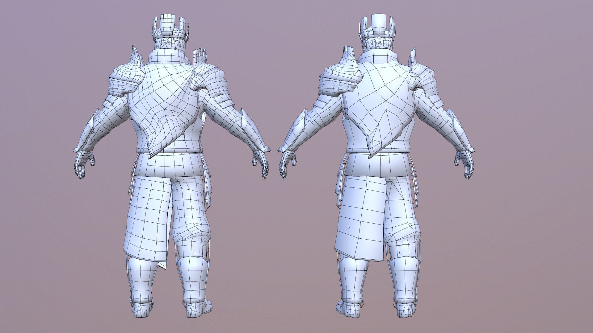Medieval Fantasy Knight Low-poly 3D model_11