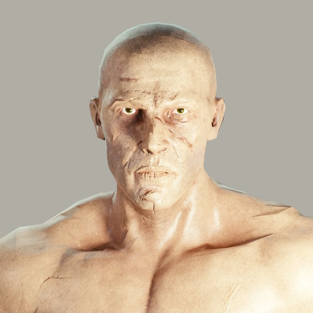 Medieval Fantasy Knight Low-poly 3D model_7