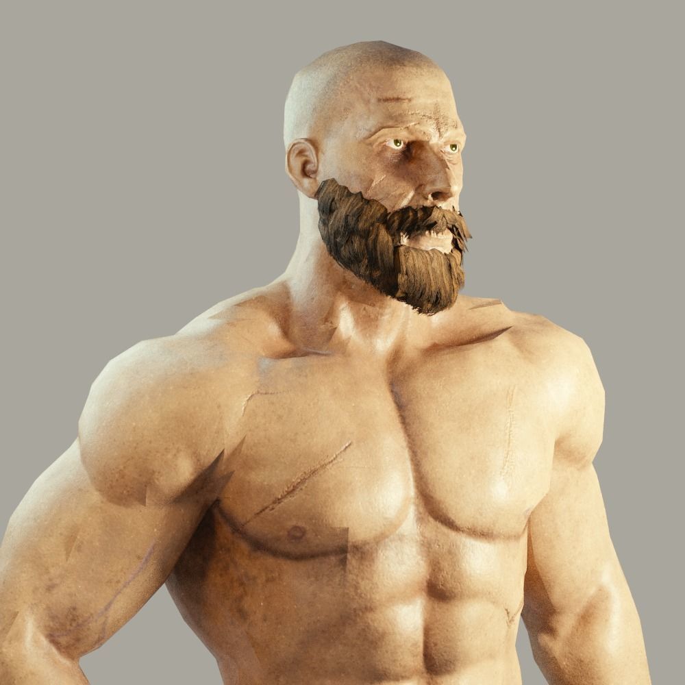 Medieval Fantasy Knight Low-poly 3D model_6