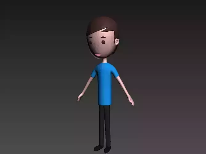 Cartoon Man Character