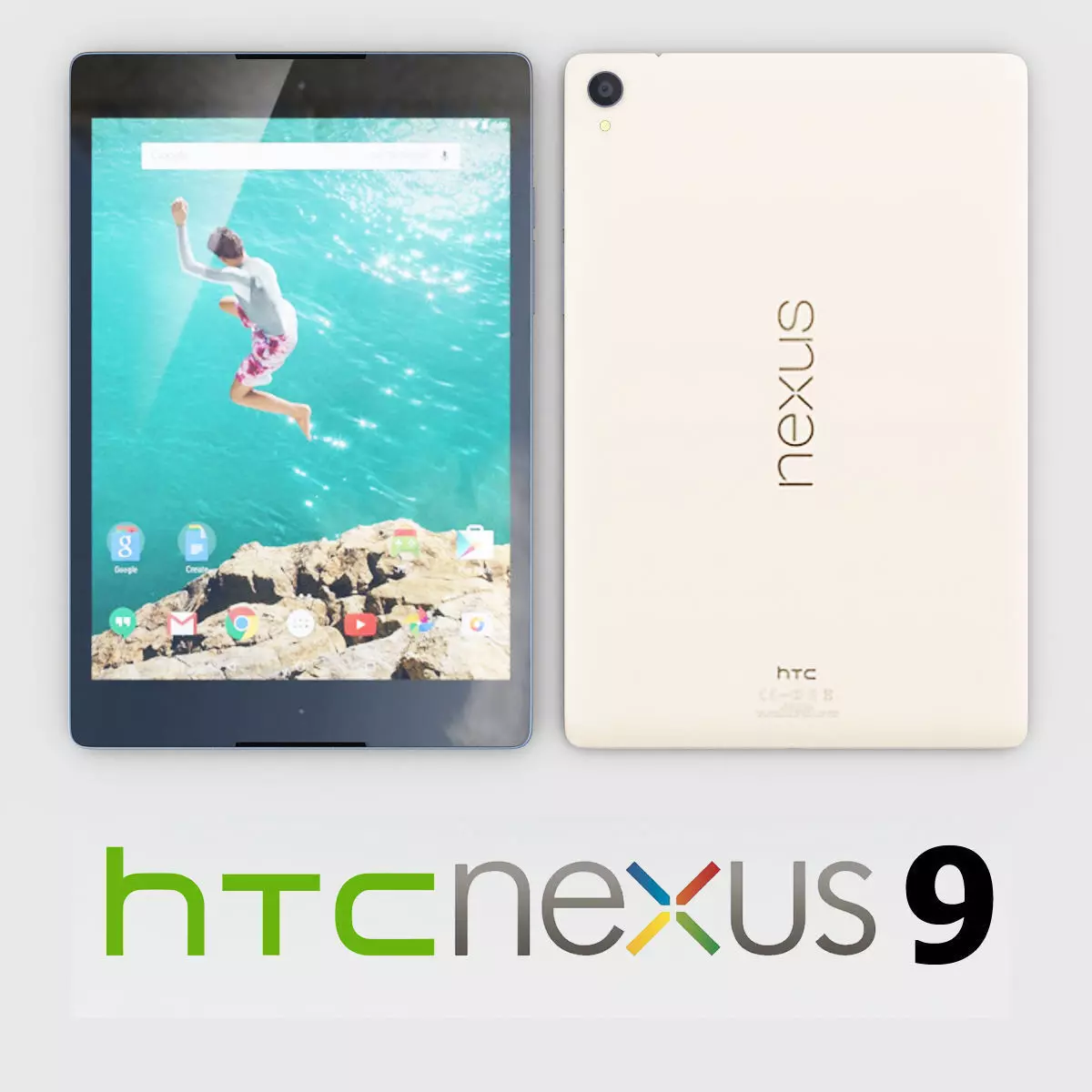 HTC Nexus 9 Sand 3D model_0