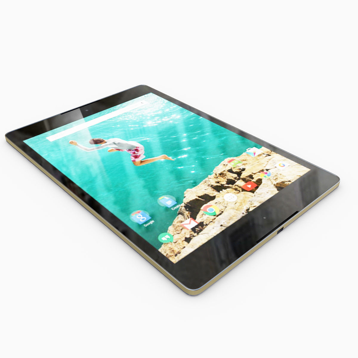 HTC Nexus 9 Sand 3D model_3