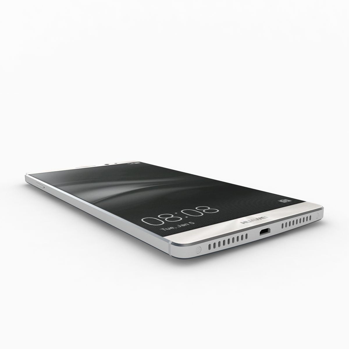 Huawei Mate 8 Moonlight Silver 3D model_1