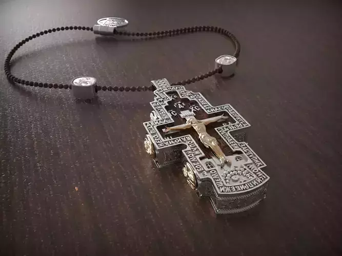Russian Pendant cross  3D print model