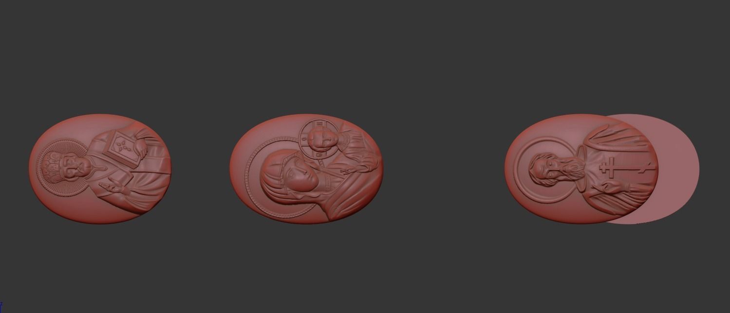 Russian Pendant cross  3D print model_9