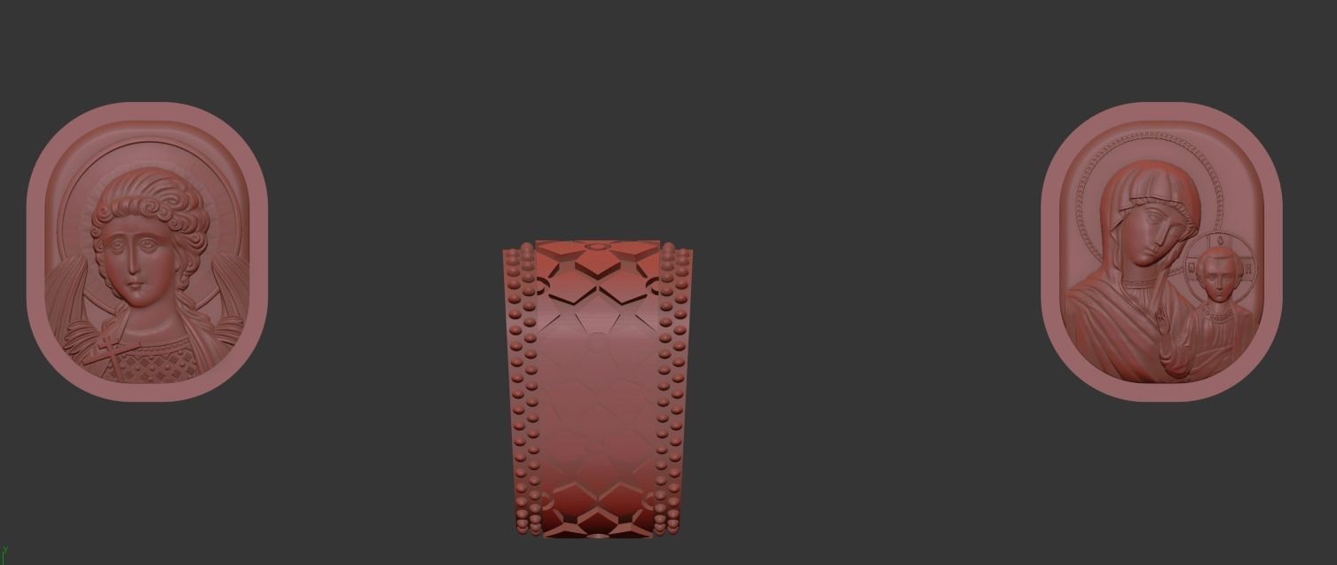 Russian Pendant cross  3D print model_11