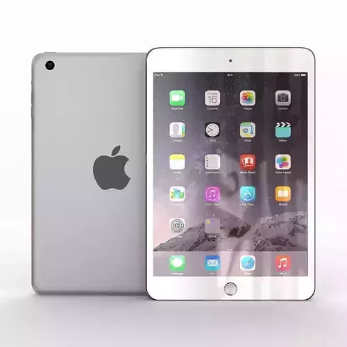 Apple Ipad Mini 3 Space Gray 3D model