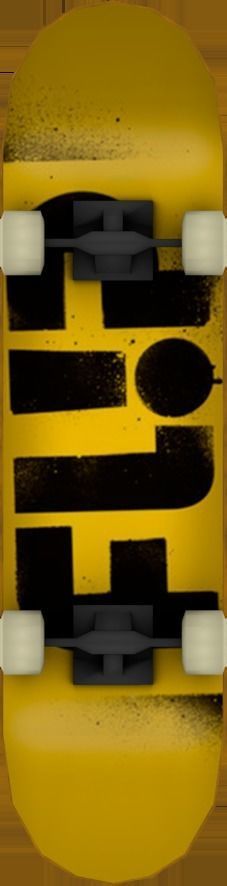 SkateBoard wooden Low-poly 3D model_9