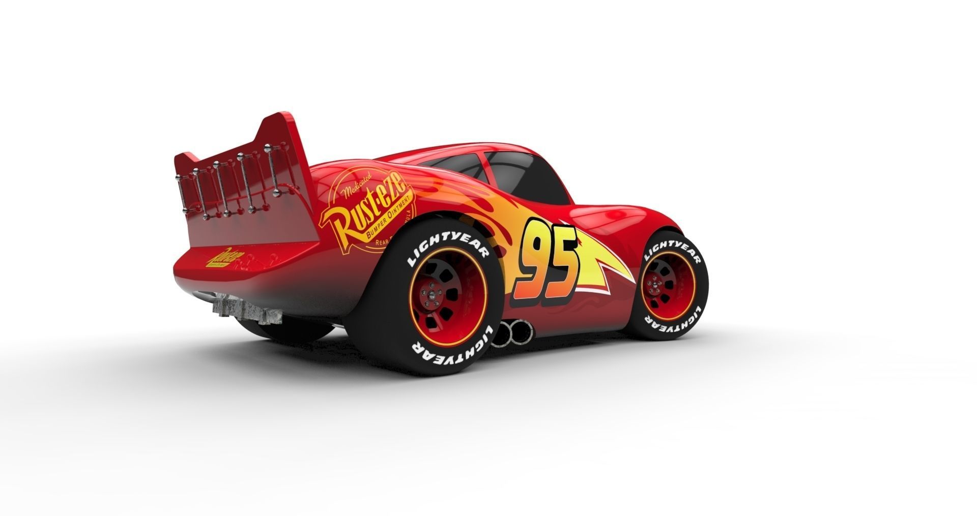 Cars Saetta Lightning McQueen Saetta 3D print model_2