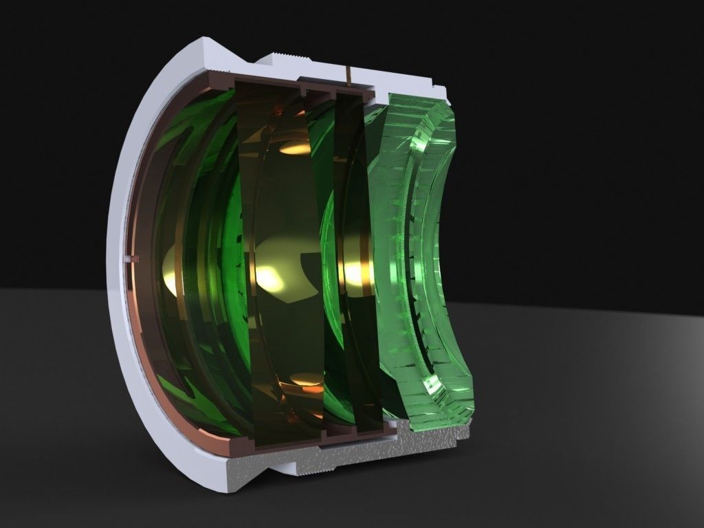 objectif optique free 3D model CGTrader